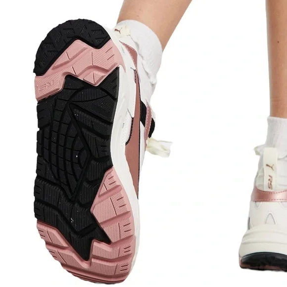 NIB PUMA RS-T White Black & Rose Gold Metallic Sneakers - Picture 5 of 11